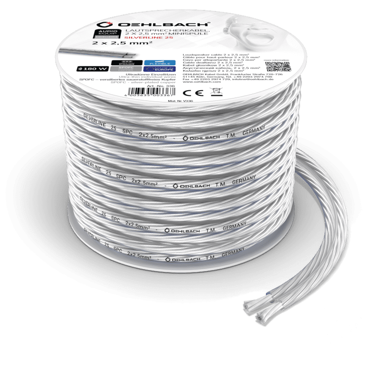 Silver plated speaker cable -SP-25