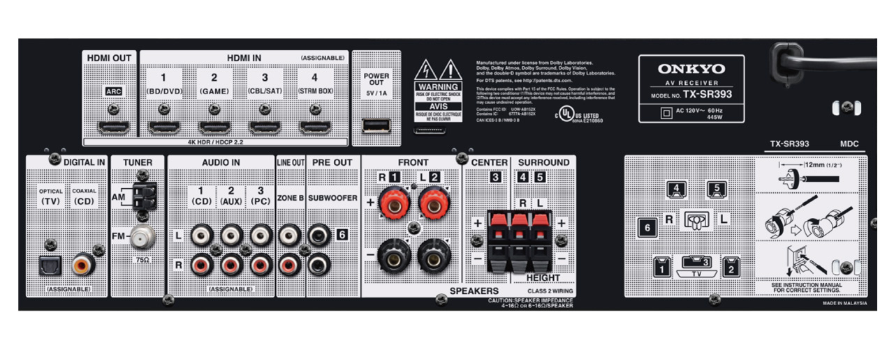 Onkyo TX-SR393